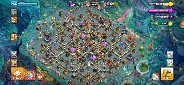 #C12 📌Скидка📌TH 18 Макс 👑 6 Макс Эпического Оборудования👑 Герой 100-100-90-77-55-20🔥, 18 TH Родной Деревни, 10 TH Строителя