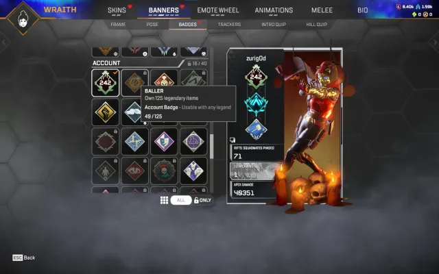 🍀 【 242 LVL 】49 LEGEND SKINS | EA APP + XBOX 🍀 ПОЛНЫЙ ДОСТУП 🔑, Новичок, 242 уровень, Реликвия: Нет