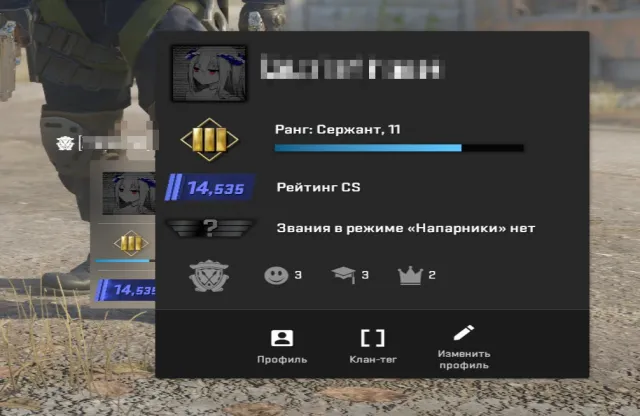КАЧЕСТВО ❗️ с РОДНОЙ почтой ❗️ 14k премьер ❗️ Красивый профиль, Продажа, Инвентарь пуст, Есть PRIME, 14 CS Rating