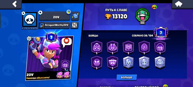 A good account to start with | No donation | Read the description, trophies 13100, brawlers 38, primes 7