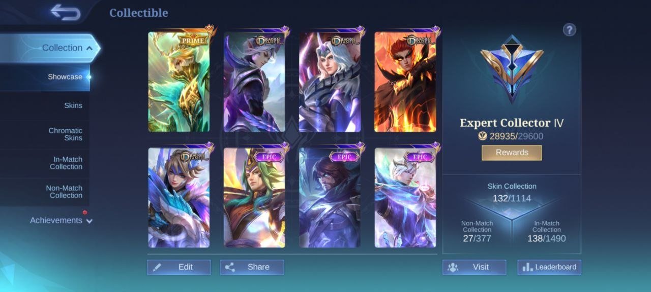 Prime grandcher!, Sale, Rank: Legend, Level: 46, Winrate: 52%, Heroes: 64, Skins: 135