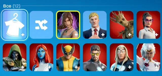 🌸12 SKINS💎 СМОТРИТЕ ОПИСАНИЕ-ФОТО 【ГАРАНТИЯ】💎【ОТЛЕГА】💎ЛАРА КРОФТ, ТОНИ СТАРК., Продажа, скины 12