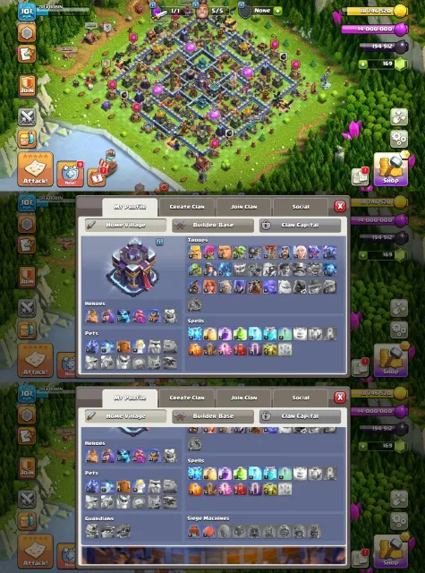 TH15 | Max / Good Max Builder Base (N-514) | Heroes 72-76-52-46-26-7 | XP 214 | 7 Epic Equipment r, 15 TH Родной Деревни
