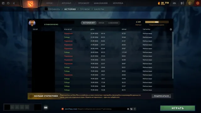 Compte principal 6400 MMR, niveau 47, 900+ jeux, 1300+ heures. Compte de 2015, vente, 6386 MMR, 8058 intégrité, 8058 politesse, 916 matchs, 1327 heures
