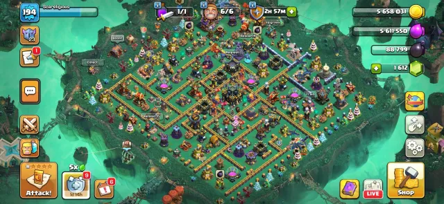 Top account with top gear in the account 2500 medals of the league Other details in the screenshots, 17 TH of the Home Village, 10 TH of the Builder