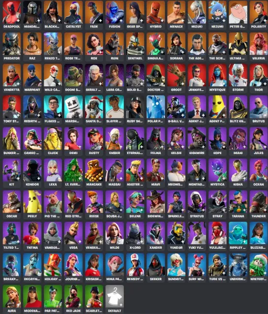 124 Skins | 2734 lvl | OLD PVE | Full Rebind, Sale, 124 skins