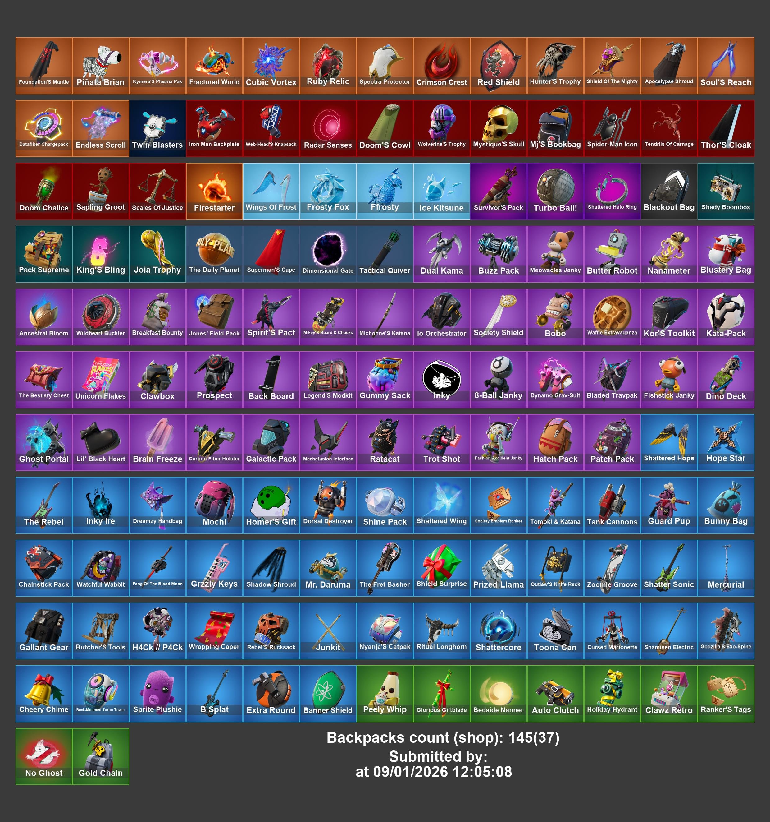 #PF309 [PC,Playstation,Xbox,iOS,Switch] 118 skins | Renegade Raider | Grind | Clutch, Sale, skins 118