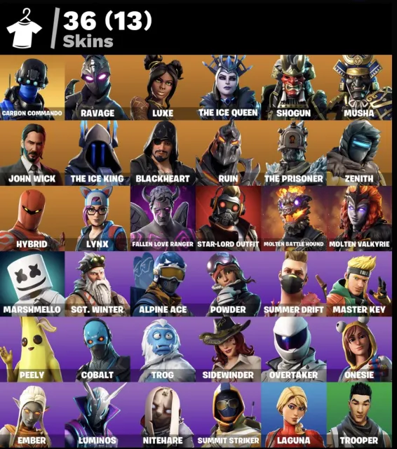 💎 SÜPER ESKİ SKİNLER 💎 ÖZELLER 💎 YEMEK + MARSHMALLOW + NEON PANTER + JOHN WICK💎, Satış, skinler 36