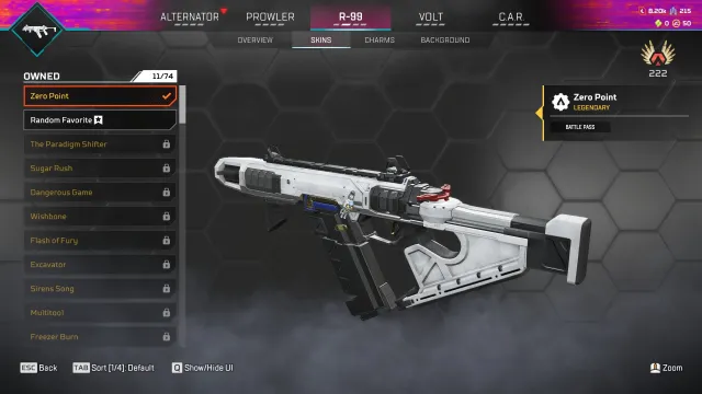 🔥OLD/OG Account🔥R-99 "Zero Point" ⭐Flatline "Radiator" & "Heavy Metal"⭐20-kill badges on 4 Legends⭐, Gold, 234 level, Relic: No