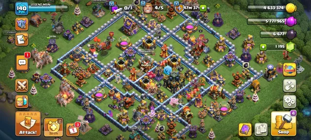 💕💕 Th17 Semi-Max💕💕11 Epic Equipments 💕💕100% Secure Full Gmail Access💕💕, 17 TH Родной Деревни, 6 TH Строителя