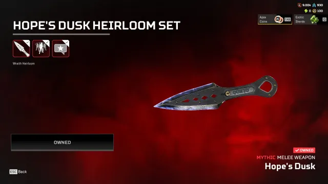 🍀 【Wraith Heirloom 】 29 LEGEND SKINS 🍀 EA APP + PSN 🍀РЕЙТИНГ ОТКРЫТ ♦️, Новичок, 163 уровень, Реликвия: Есть