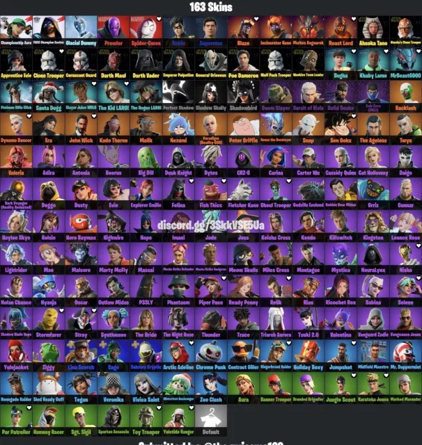 Stacked account starter!, Продажа, скины 163