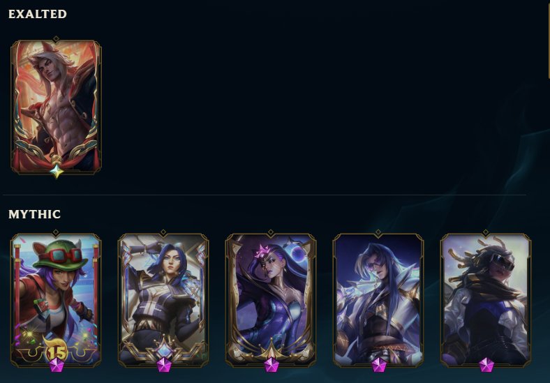 [EUW] - Radiant Serpant Skin - Prestige skins - Personal account, Sale, level 116, champions 145, skins 45, Platinum