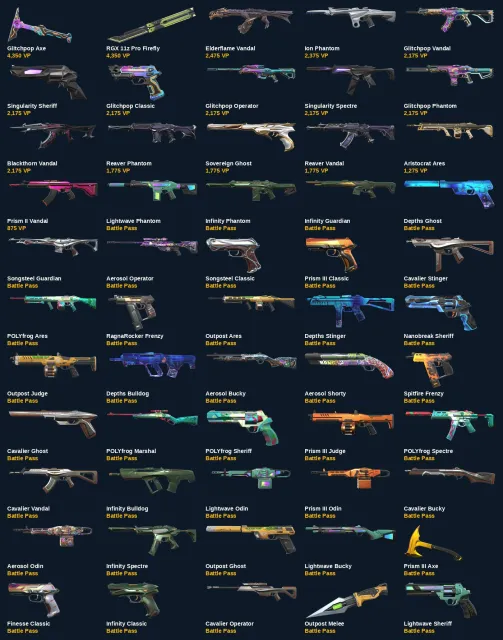 VZ127 EU EU | Level 123 | 55 skins | 23 agents | Glitchpop Axe, RGX 11z Pro Firefly, Sale, Calibration, Agents: 23, Skins: 55