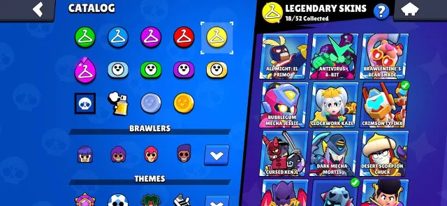 A rare BS account with old skins and BP., trophies 92500, brawlers 104, primes 65
