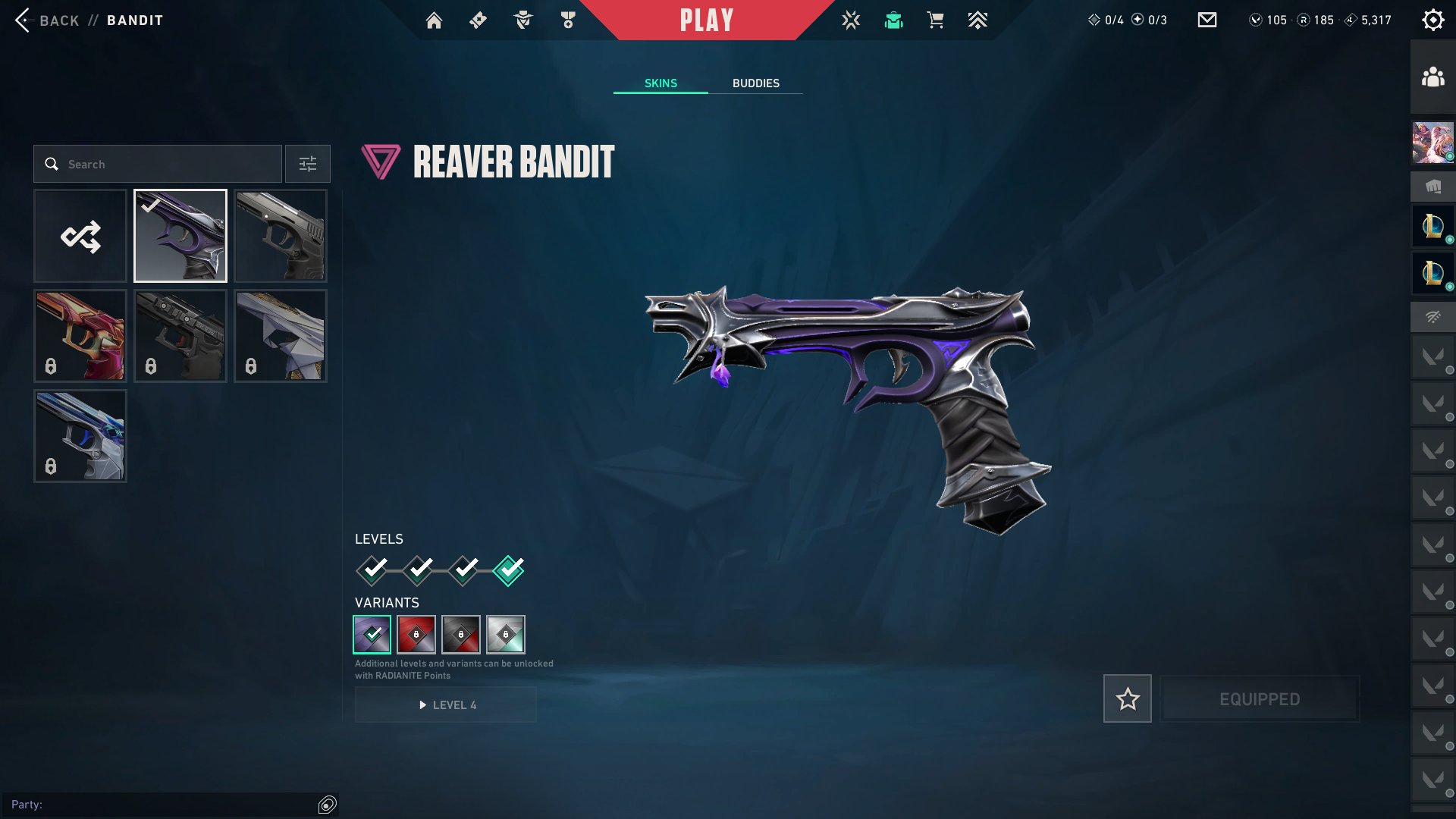 EU| Reaver bundle | LVL 77 |185 radianite points| 2 battle pass | email changeable, Sale, Ranked unlocked, Agents: 10, Skins: 32