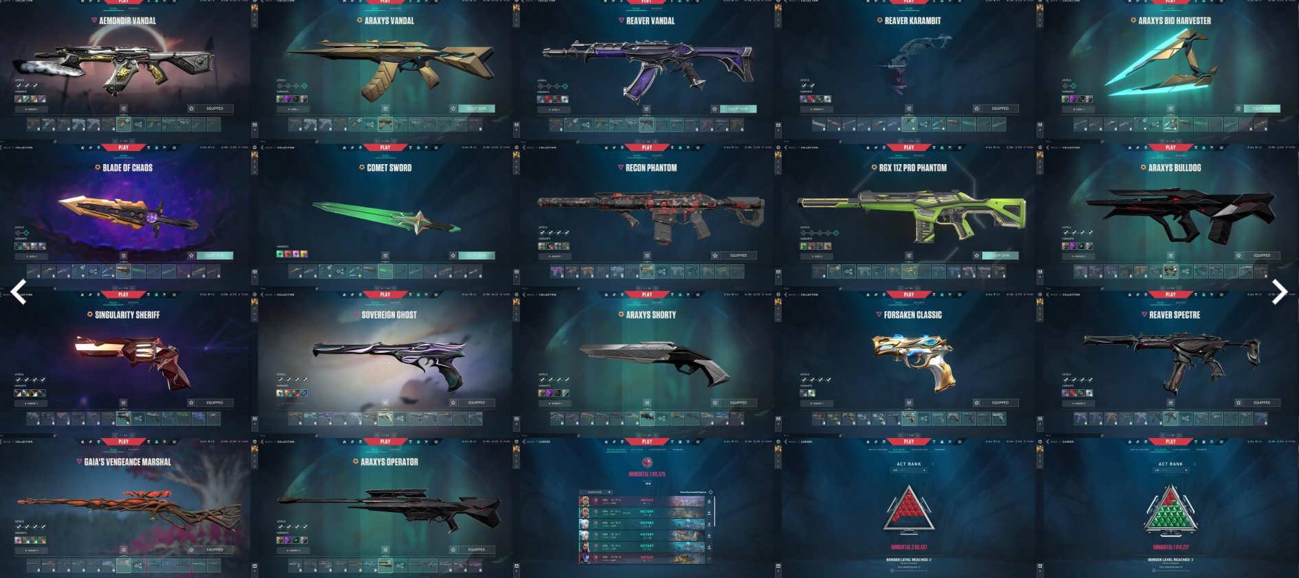 EU | Immortal | 69 Skins | 🗡️ Reaver Karambit | Araxys + RGX + Reaver | 🔓 Full Access, Sale, Immortal 1, Agents: 28, Skins: 69