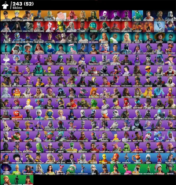 ♟️BALENCIAGA RAMIREZ♟️PSYCHO♟️CHAN‑LI♟️HARLEY QUINN♟️KYLO♟️REAPER♟️FNCS PICKAXE♟️CYBER ACCOUNT♟️, Sale, skins 243
