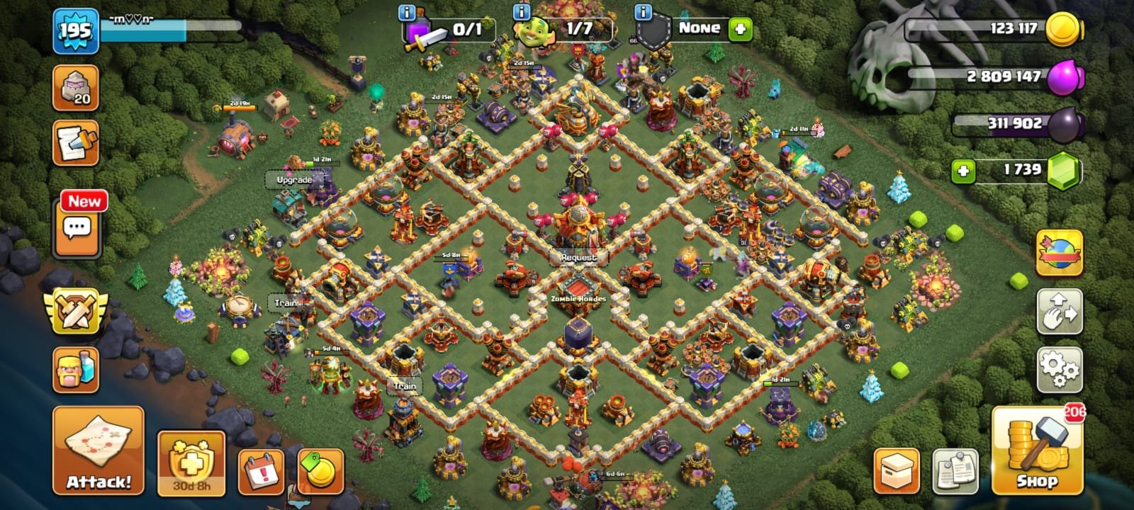 🏆 TH16 MAX🏆 9X Equipment 🏆 1357 MEDALS 🏆18X SKINS🏆 HEROES 87-91-70-66-41-8 🏆 BH MAXED 🏆, 16 TH Main Village