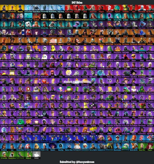 🔥 347 SKINS | 13 EXCLUSIVES | FULL ACCESS | OG & RARE COSMETICS | GLOW | FOUNDER'S ITEMS, Sale, skins 347