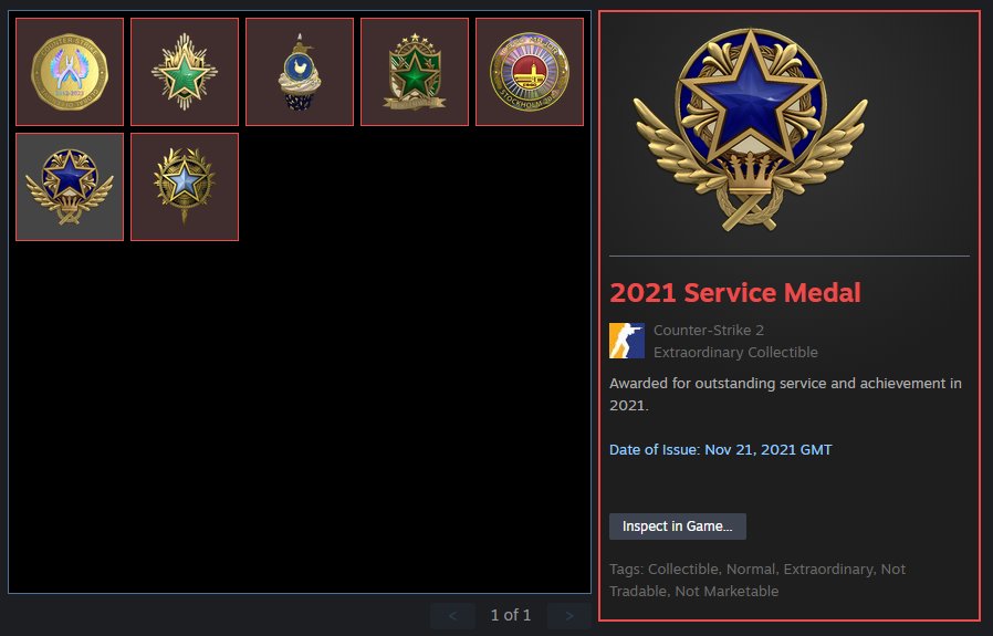 Stockholm 2021 Diamond【8 Medals】2020, 2021, 2022, 2023 Service, 10-Year BD, 5-Year, GO | Warranty, Sale, Empty, Yes PRIME
