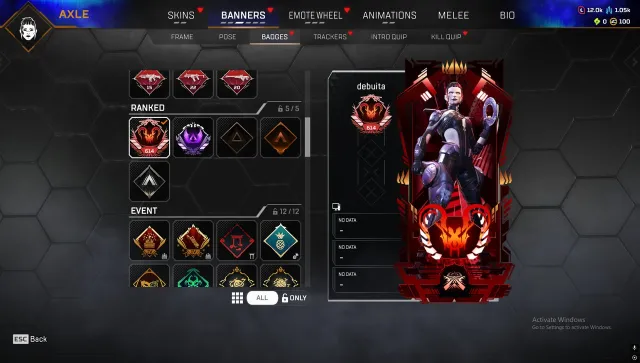 Season 29 Predator account with OGE email First email, Высший хищник, 143 уровень, Реликвия: Нет