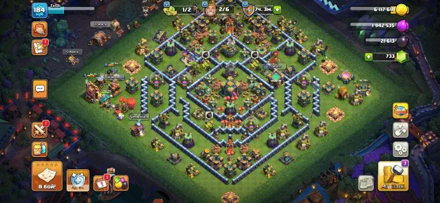 🍁14 ТХ FULL🍁184 LVL🍁DC 9 LVL🍁Оформление🍁Перепривязка🍁Честная сделка🍁, 14 TH Main Village, 9 TH Builder