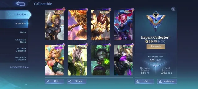 🔥Collector natalia➤Deluxe 24 skin⇨Gaara vale➤Epic Rafeala⇨Freya⇨Kagura⇨Roger⇨harley⇨Gusion⇨Khufra, Продажа, Ранг: Мифический, Уровень: 91, Процент побед: 45%, Герои: 121, Облики: 202