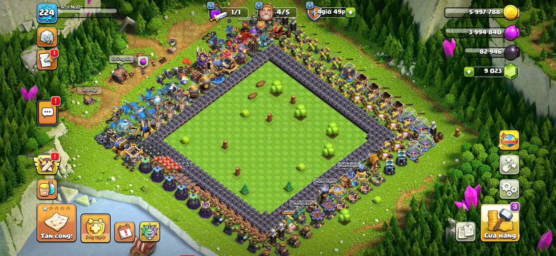 👑 ТХ 18 🧱 Все Стены 19 Ур. (Макс) ⚔️ Герои 80-98-63-85-55-17 ⚡ Все 17 Эпических Снаряжений, 18 TH Main Village, 10 TH Builder