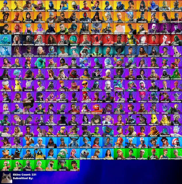 🔮231 skins🔮Golden Midas🔮Rogue Raider🔮Reaper🔮Take The Elf🔮Network Threat🔮Lina Quad🔮Altitude, Sale, skins 231