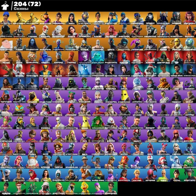 Mavi takım lideri | Midas | Şampiyon | Nika | İsyan ajanı | 43 özel, Satış, skin 204