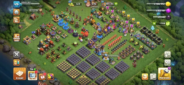 🔥【18 TH】🔥 💎✦HEROES - 27/33/26/26/22/14✦ 💎 ⚡️ALMOST FULL FENCE【126 LVL】, 18 TH Main Village, 9 TH Builder