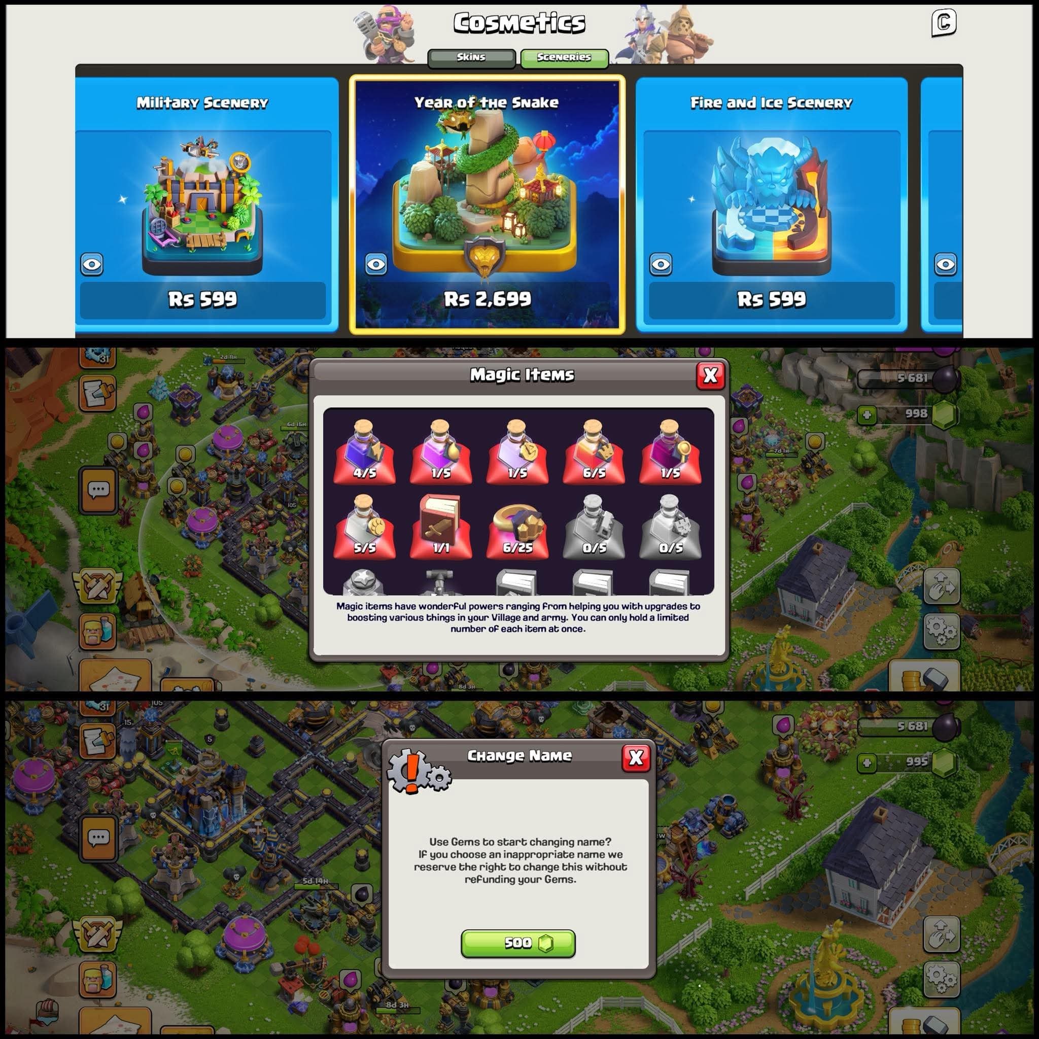 Th 18 6 max heroes⚡Defence going max⚡11 epics close max⚡Cross over scenery⚡60% shop discount, 18 TH Main Village, 10 TH Builder