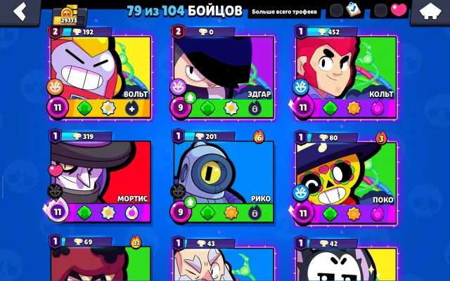 Good Account (2022) for a base or twink DESCRIPTION, trophies 29773, brawlers 79, primes 17