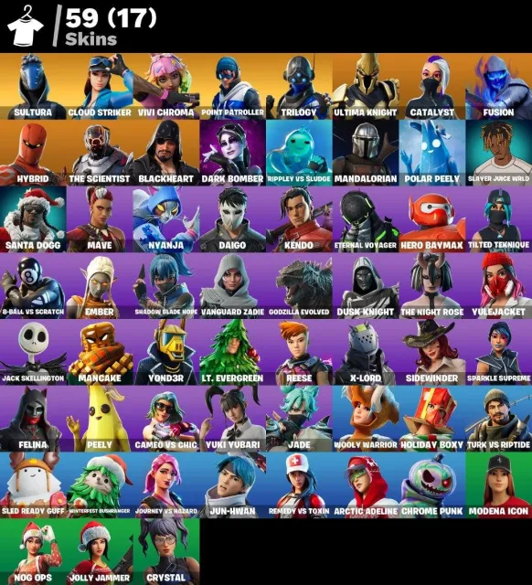🟡 59 SKINS 🟡 1823 LVL 🟡 1000 VB 🟡 Sultura🟡Cloud Striker🟡Vivi Chroma🟡Point Patroller🟡Trilogy🟡Ul, Vente, skins 59