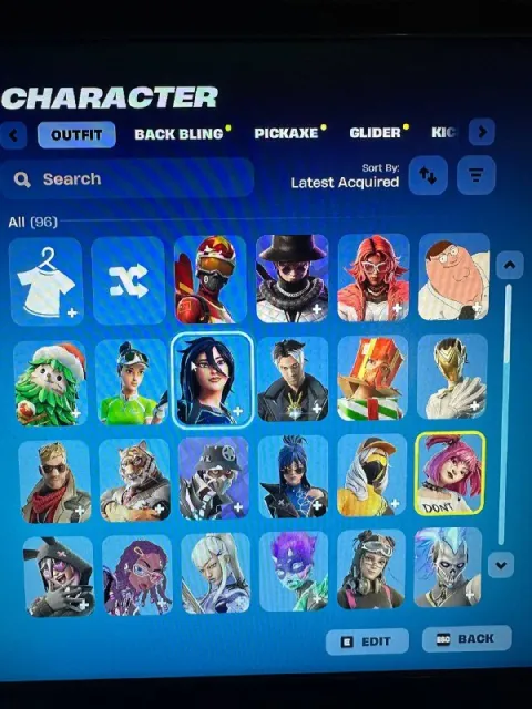 Account fortnite 96 skin 115 pickaxe, Sale, skins 96