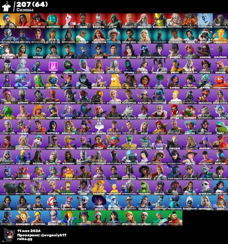 🏆 Level: 4240 | 🎭 Skins: 207 + Account Re-linking to Your Email 💰, Sale, skins 207