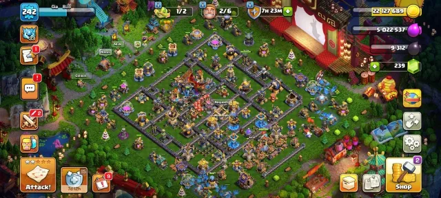 🔥 RAREST 8,434 WAR STARS | 👑 98% MAXED TH18 | 🎭 LEAGUE QUEEN SKIN × 21 HERO SKINS × 9 SCENERIES, 18 TH Родной Деревни, 10 TH Строителя