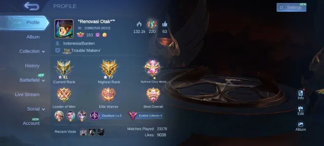 💚156 Wheel Fragments 💚 Collector Fasha-Natalya, Champion Lancelot 💚, Sale, Rank: Mythical, Level: 163, Win Rate: 49%, Heroes: 133, Skins: 430