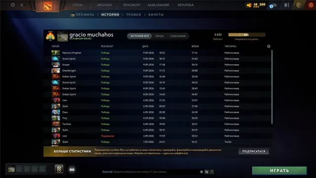 🏆 MAINPOOL 🏆 HIGH RANK 🏆 UNDER MAIN 🏆 64 TROPHY 🏆, Sale, 2600 MMR, 10200 Honesty, 10200 Politeness, 3200 Matches, 2960 Hours