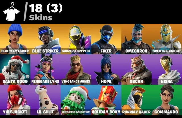 [PC/XBOX/PSN] 🔥 NIVEAU 776 | 18 SKINS | OMEGAROK | SANTA DOGG | BLUE STRIKER | SPECTRA KNIGHT | 500 VB, Продажа, скины 18