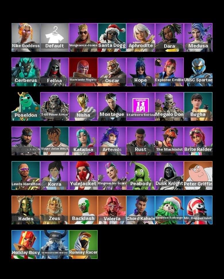 🍀45 skins🍀99 pickaxe🍀, Sale, skins 45