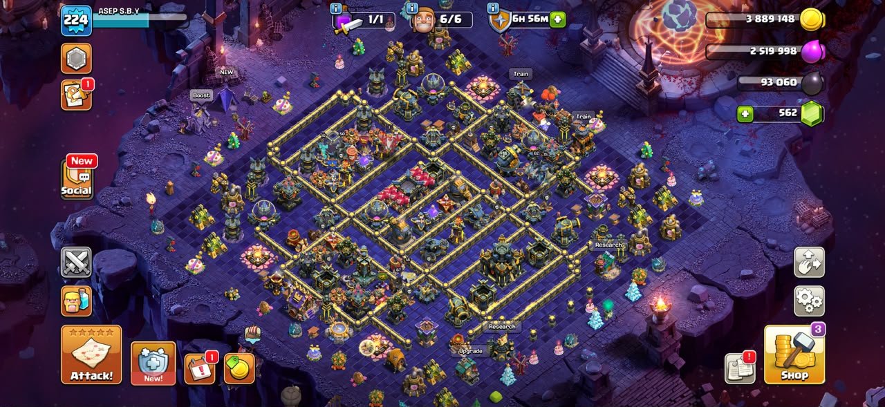 ❖ TH 17 Max ❖ Legendary Cosmic Full Set ❖ Full Max Defense & Walls ❖ All 12x Epic Almost Max, 17 TH Main Village, 10 TH Builder