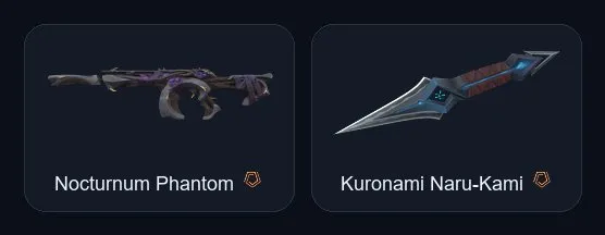 【 Kuronami Naru-Kami 】【 XERØFANG Vandal / Nocturnum Phantom 】【 Forsaken Spectre / Sovereign Ghost 】, Sale, Silver 1, Agents: 11, Skins: 7