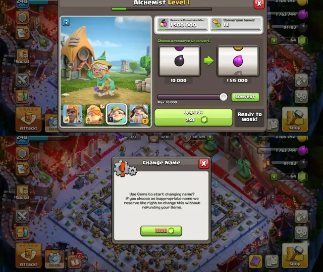 TH18 EXP248 3 MAX HERO 1K CHANGE NAME 1 LEGENDARY SCENERY DISCOUNTED SHOP 2 MAX HELPER PH LOCAL, 18 TH Родной Деревни, 10 TH Строителя