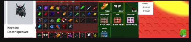 korblox, 100k+ donation for a year, huge upgrade steal a brainrot, Sale, Voice chat: Yes