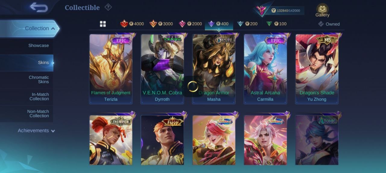 Legend Valir Exosorst Prm collector YUZHONG HXH dyrotth Naruto kelea Ducati benetta🔥Prime 11.11XBORG, Sale, Rank: Mythic, Level: 82, Winrate: 49%, Heroes: 132, Skins: 431