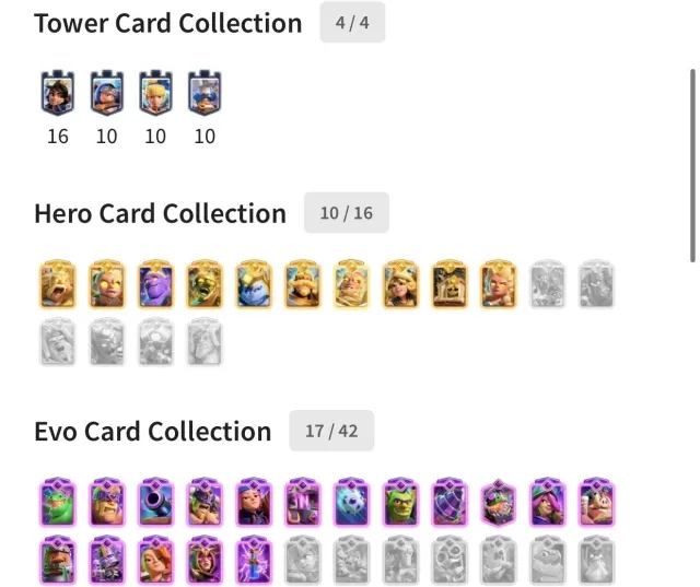 #CR668 ❤️LV1676 WITH 10 HERO, 17 EVO| RHOG DECK| 8 RULERS| 8 LV16❤️, 31 арена, 1676 уровень, 13000 кубков, 120 карт, 21 лег, Есть