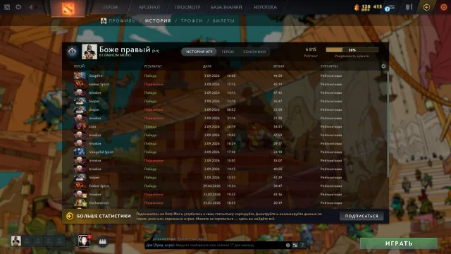 Dota2 Account mit Titan 6815 MMR, Verkauf, 6815 MMR, 11289 Ehrlichkeit, 10555 Höflichkeit, 512 Spiele, 375 Stunden