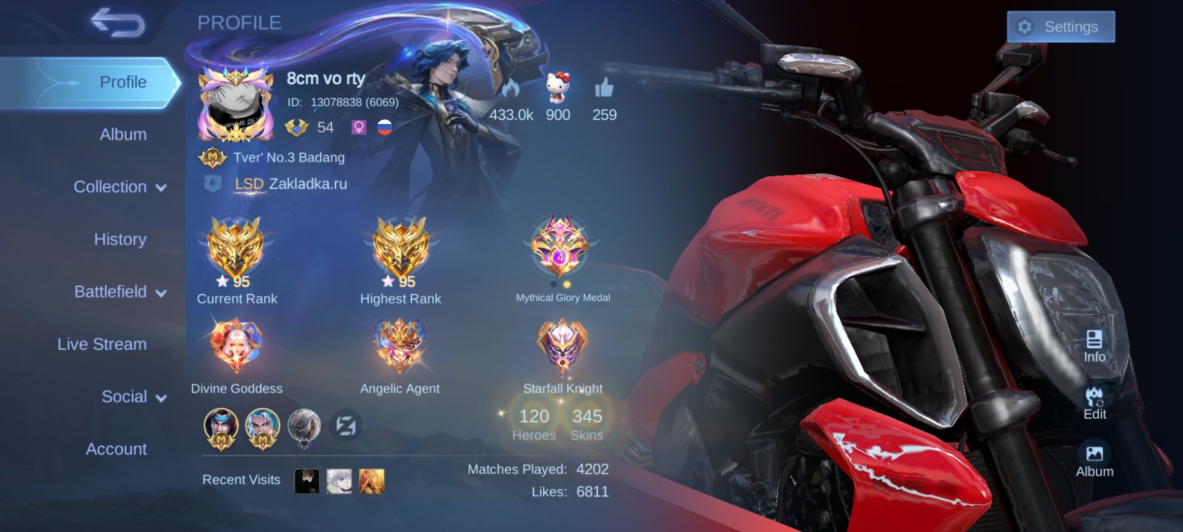 🌟 Mythic Account with Legends! 🌟